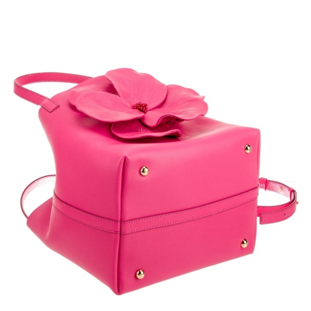 Carolina Herrera Leather Pink Handbag - Picture 5 of 6